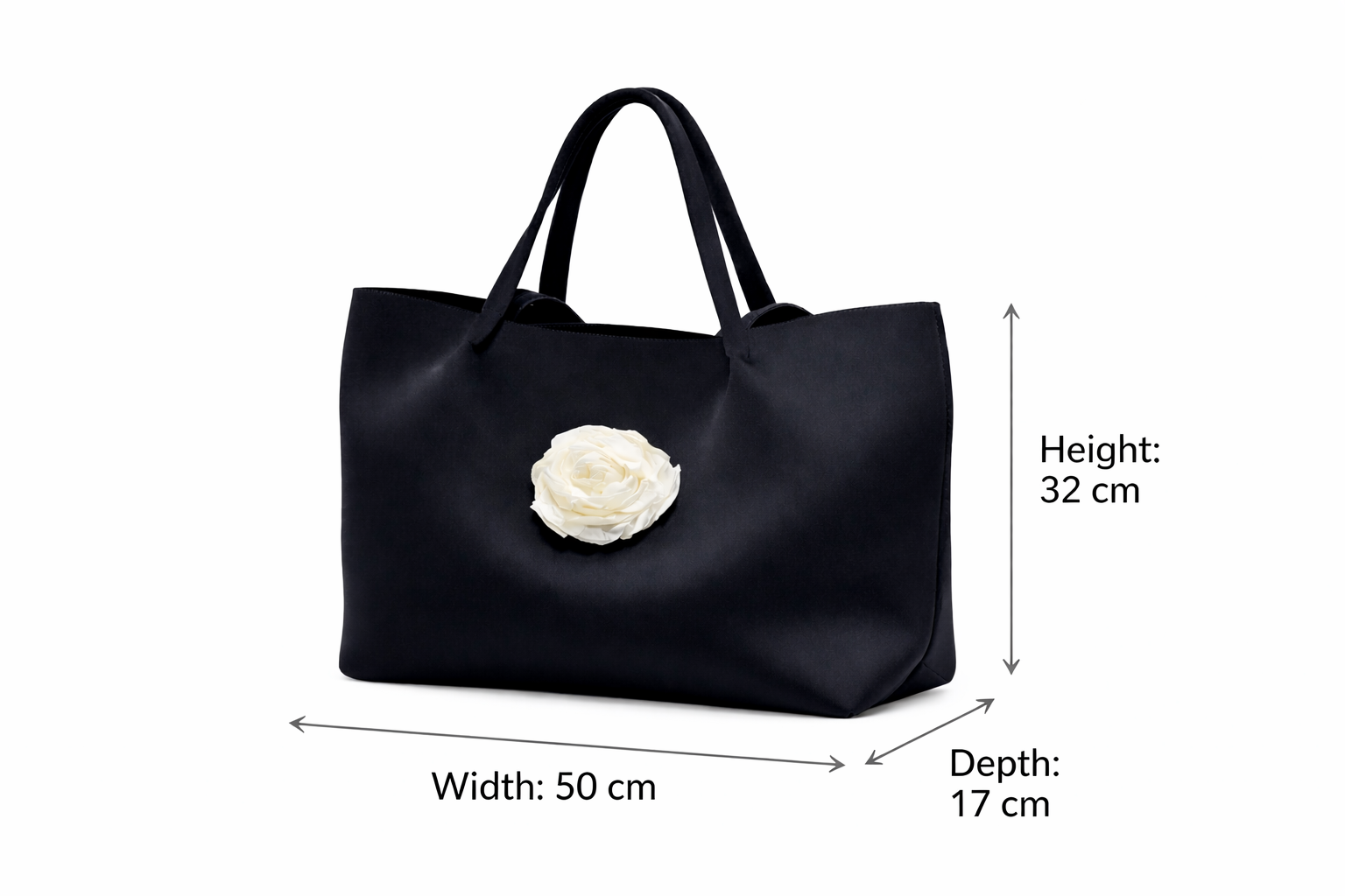 Midnight Bloom Neoprene Beach Tote