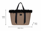Choco Brown Neoprene Beach Tote