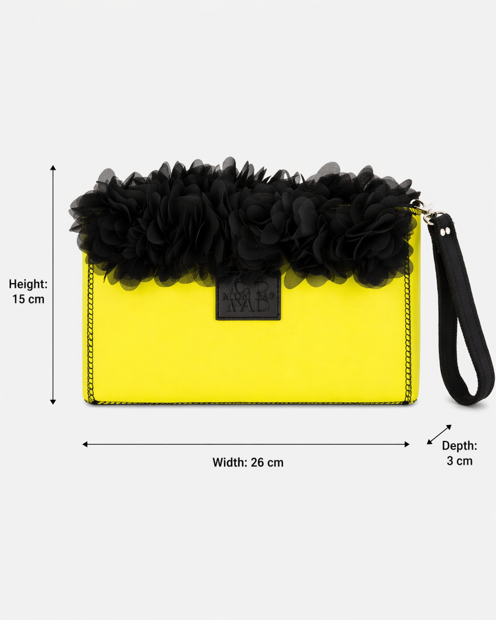 Neo Loft Neoprene Flower Clutch