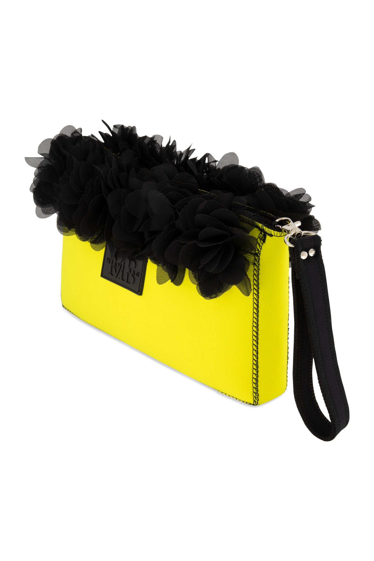 Neo Loft Neoprene Flower Clutch