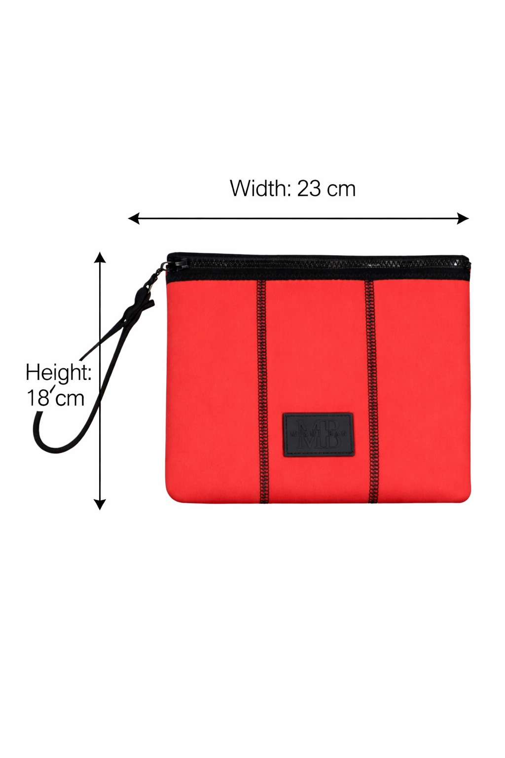 Red Love Neoprene Beach Pouch