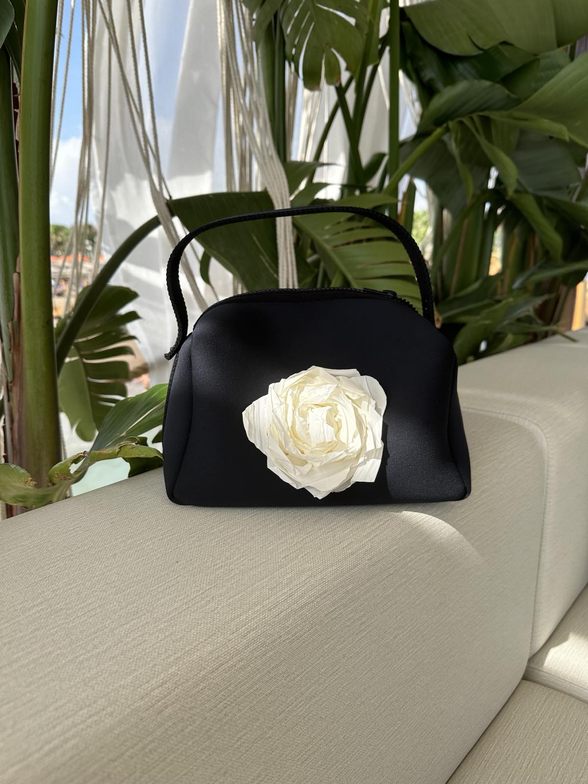 Midnight Bloom Neoprene Mini Beach Bag – Miami Bag
