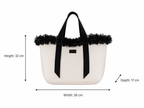 White Charm Neoprene Beach Tote